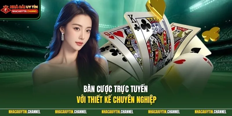 Bài Liêng 1 Bàn cược trực tuyến với thiết kế chuyên nghiệp