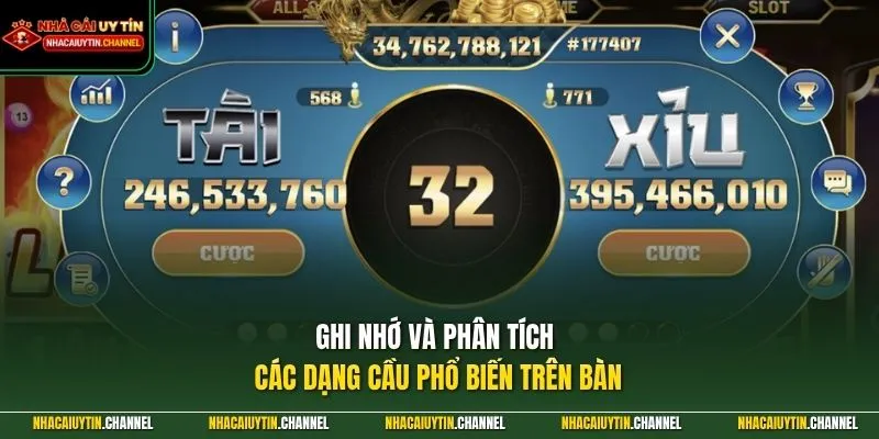 Tài Xỉu Online 4 Ghi nhớ và phân tích các dạng cầu phổ biến trên bàn
