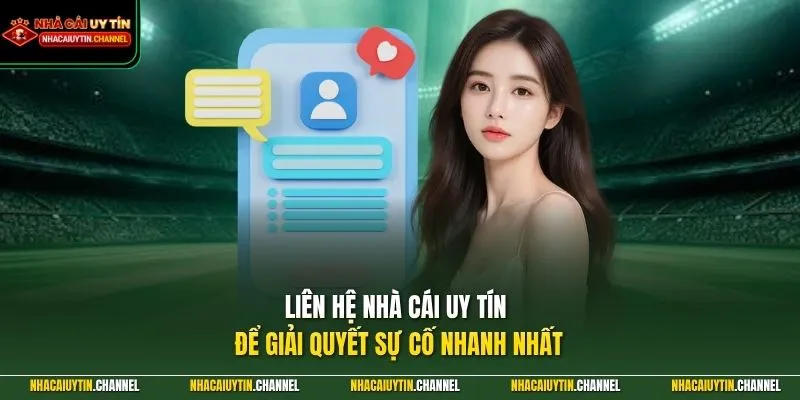 Liên hệ Nhà Cái Uy Tín để giải quyết sự cố nhanh nhất